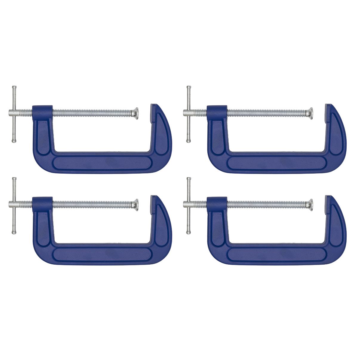 Sealey AK60064 G-Clamp 150mm - Pack of 4 Sealey