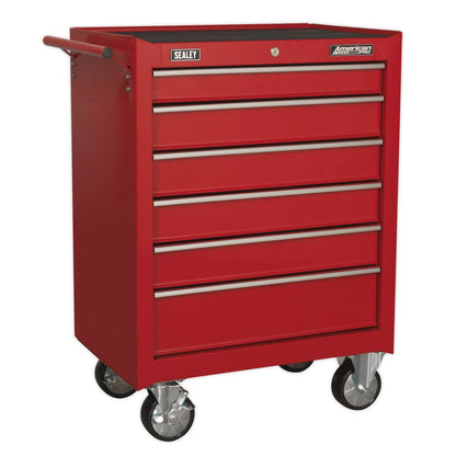 Sealey AP22STACK Topchest Mid-Box Tool Chest & Rollcab 14 Drawer Stack - Red Sealey