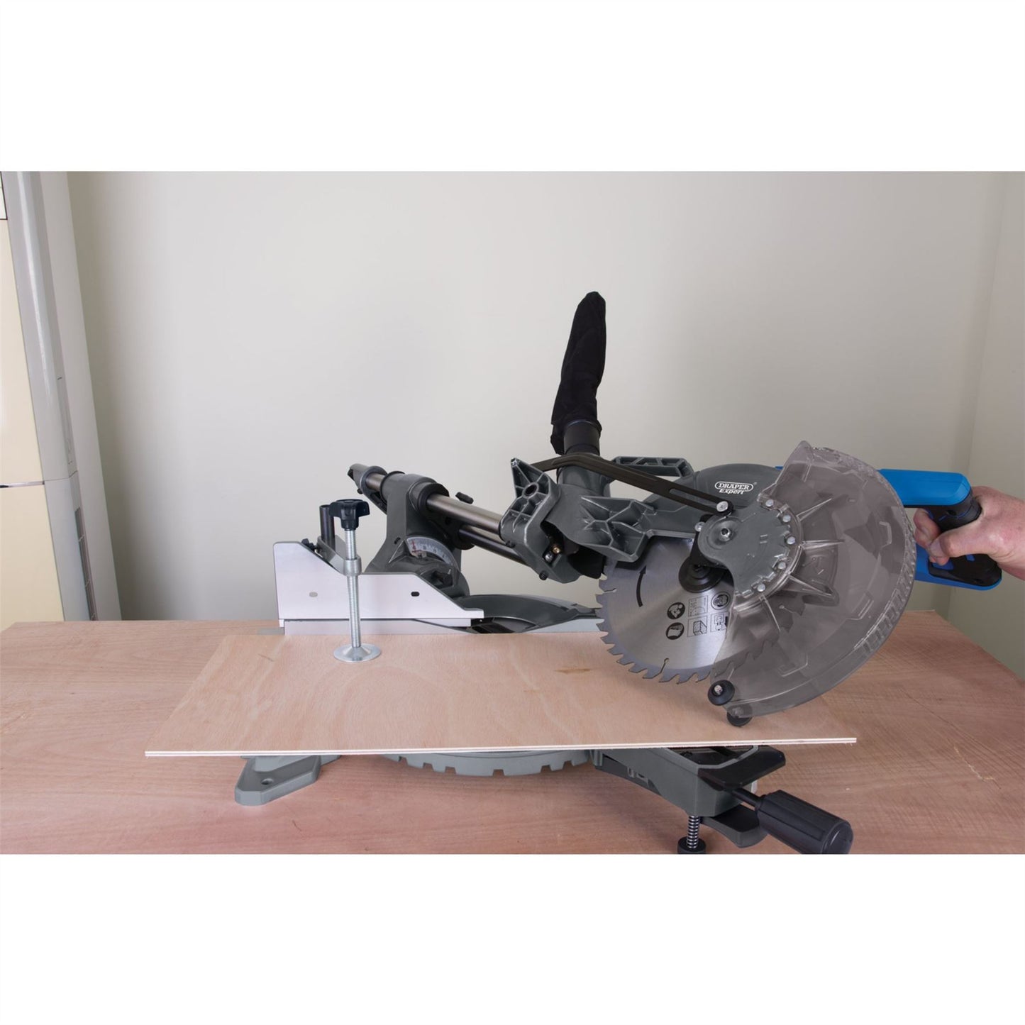 Draper 79899 Double Bevel Sliding Compound Mitre Saw 255mm 2000W Draper