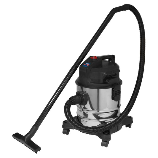 Sealey PC20LN Vacuum Cleaner (Low Noise) Wet & Dry 20L 1000W/230V Sealey