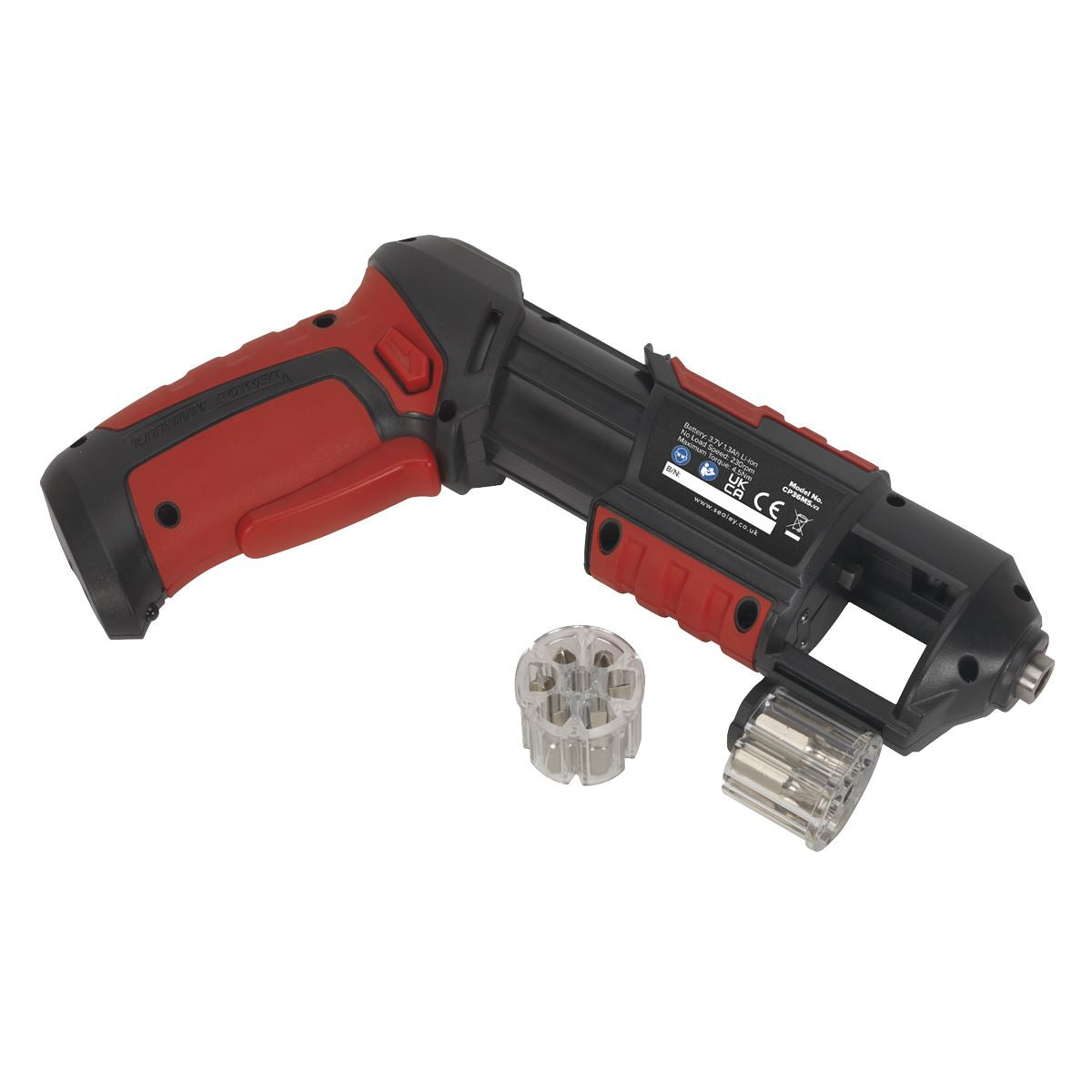 Sealey CP36MS Cordless Screwdriver Quick Select 14pc 3.7V Lithium-ion Sealey