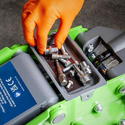 Sealey 3000LEHV Low Profile Trolley Jack with Rocket Lift 3 Tonne - Green Sealey