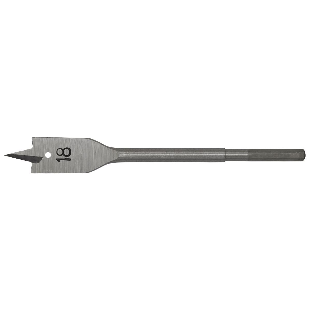 Sealey FWB18 Flat Wood Bit Ø18mm x 152mm Sealey