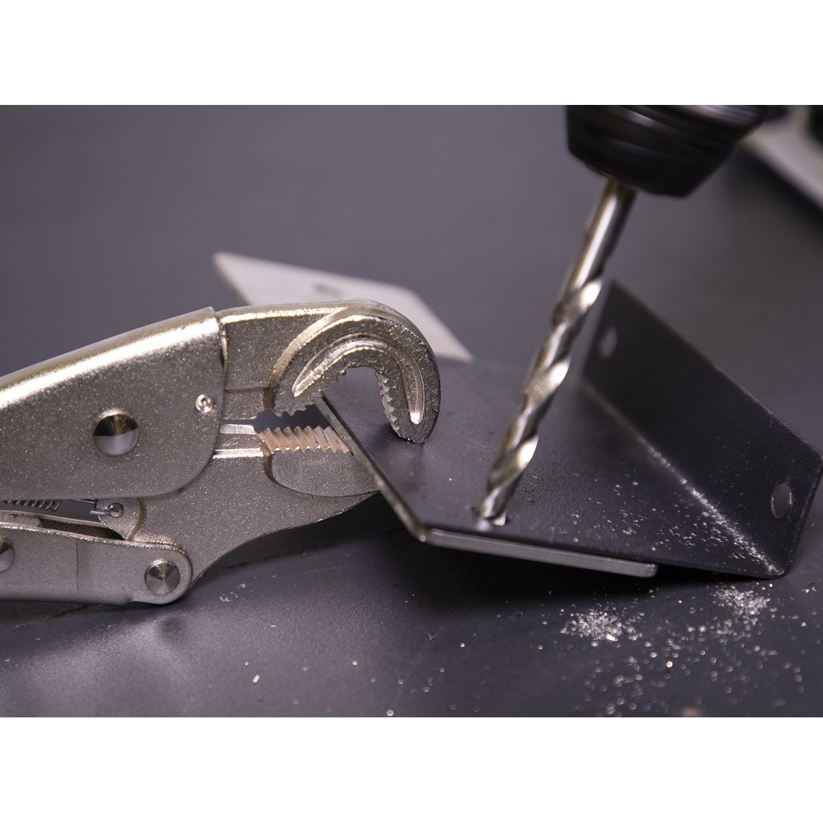 Sealey AK6872 Locking Pliers Round Jaws 235mm 0-50mm Capacity Sealey