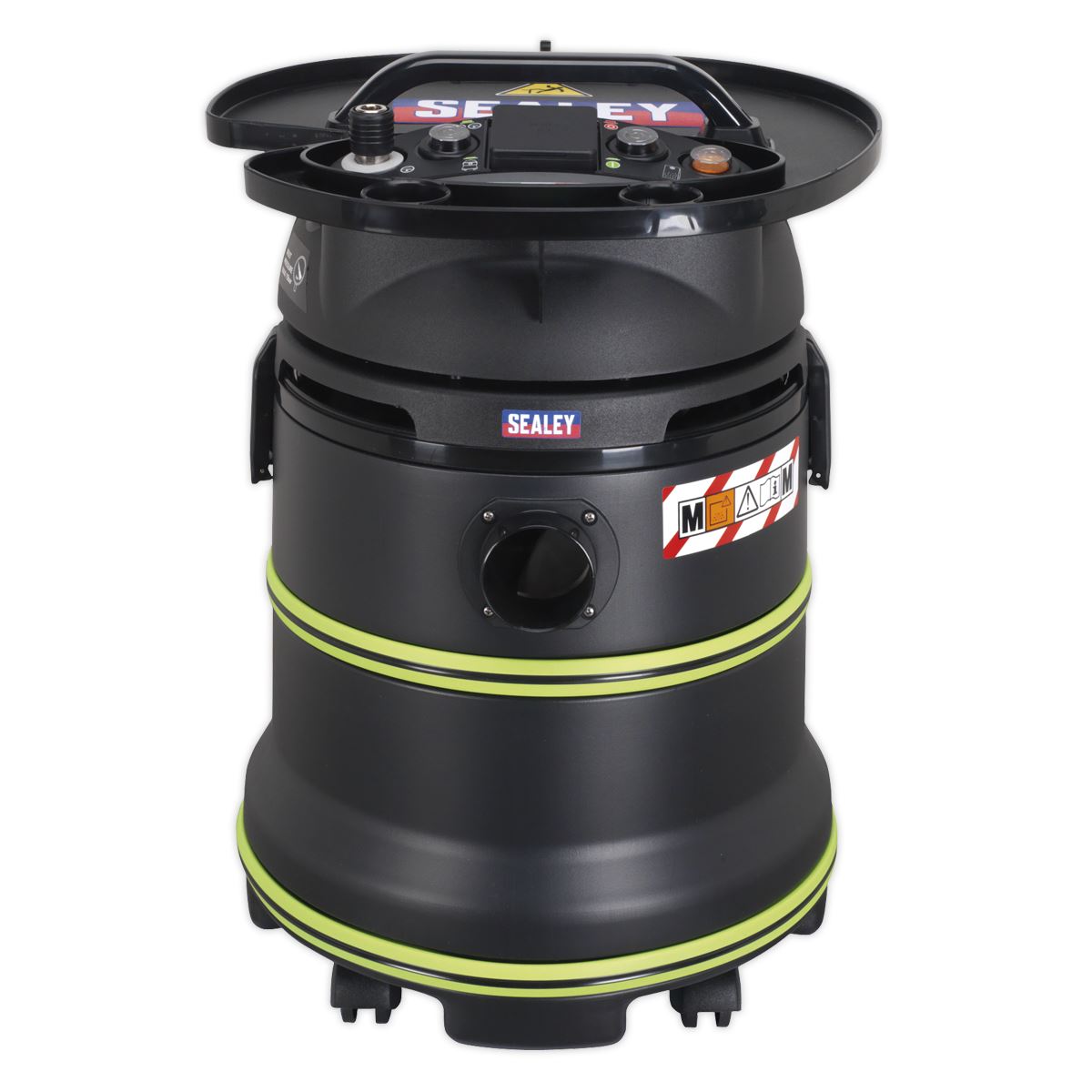 Sealey DFS35M Vacuum Cleaner Industrial Dust-Free Wet/Dry 35L 1000W/230V Plastic Drum M-Class Self-Clean Filter Sealey