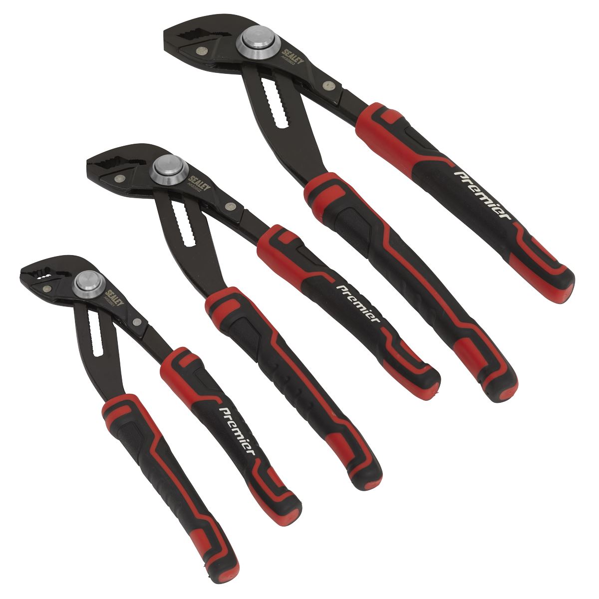 Sealey AK8380 Water Pump Pliers Set 3pc Quick Release Sealey