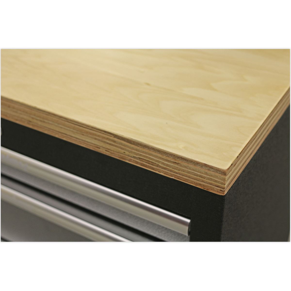 Sealey APMSSTACK15W Superline PRO® 4.9m Storage System - Pressed Wood Worktop Sealey
