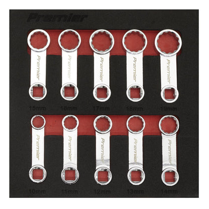 Sealey AK59895 Torque Adaptor Spanner Set 10pc 3/8"Sq Drive - Metric Sealey