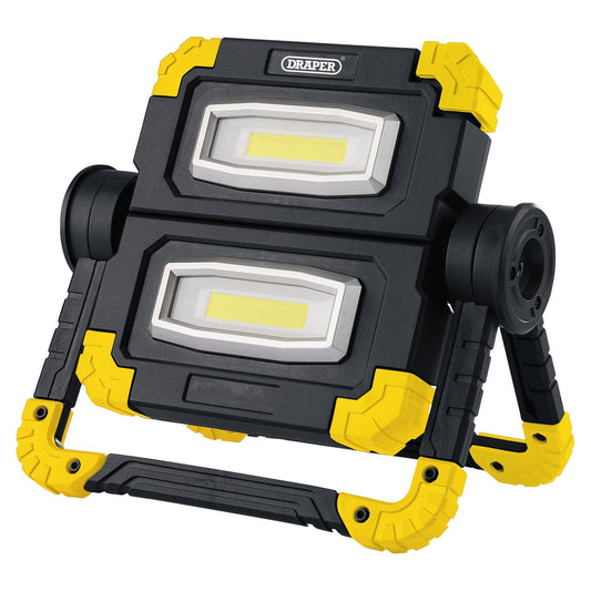 Draper 87696 Twin COB LED Rechargeable Work Light 10W 850 Lumens Draper
