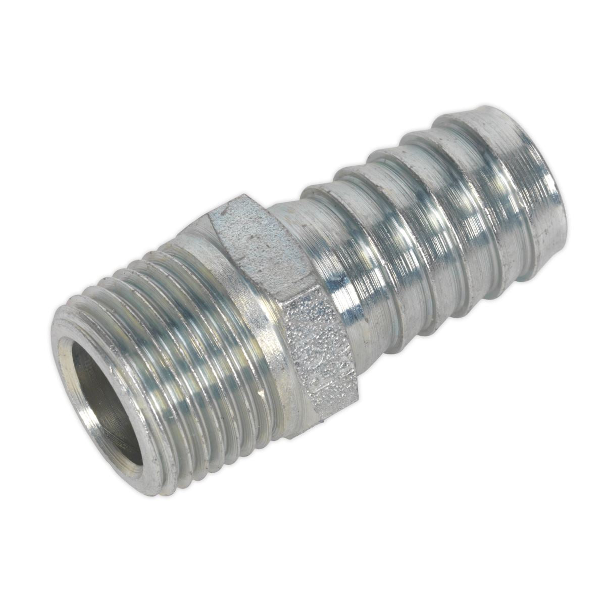 Sealey AC42 Screwed Tailpiece Male 3/8"BSPT - 1/2" Hose Pack of 5 Sealey