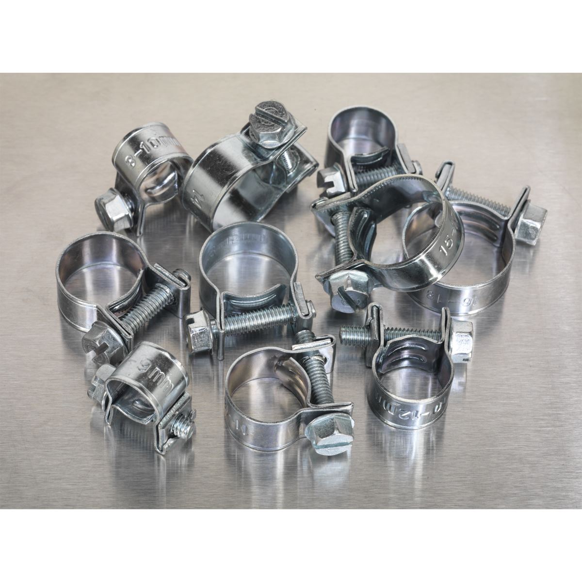 Sealey AB042MH Mini Hose Clip Assortment 100pc Sealey