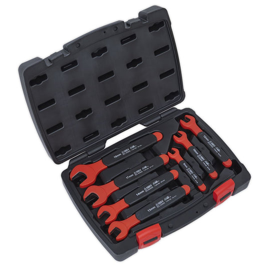 Sealey AK63171 Insulated Open-End Spanner Set 7pc VDE Approved Sealey