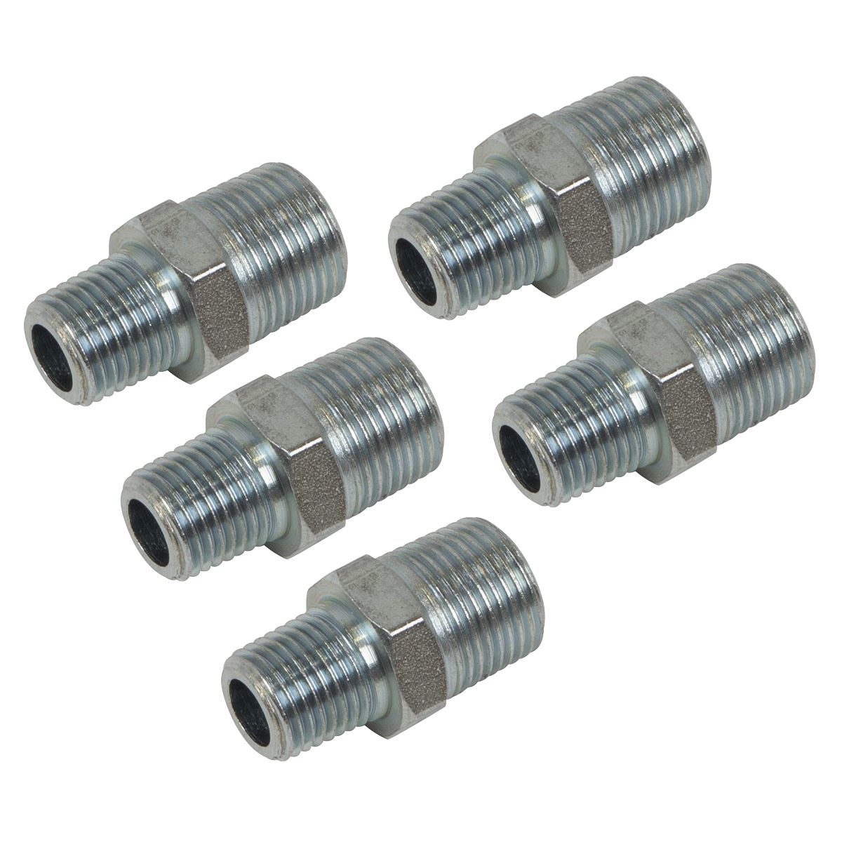Sealey AC100 Reducing Union 3/8"BSPT to 1/4"BSPT - Pack of 5 Sealey
