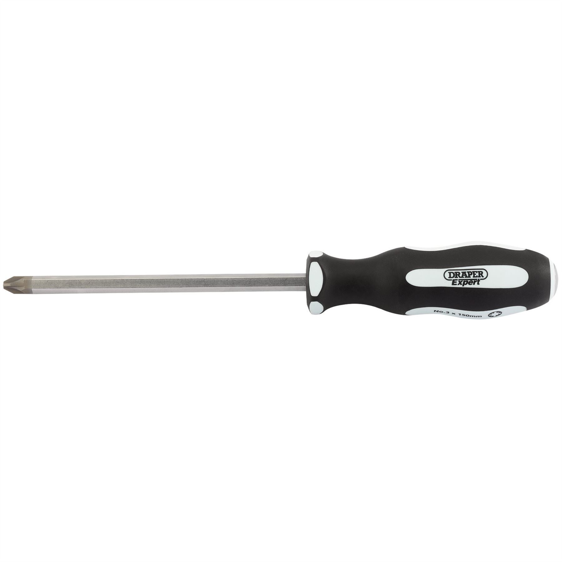 Draper 35232 Pound Thru' PZ TYPE Soft Grip Screwdriver No.3 x 150mm Draper