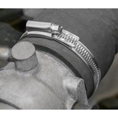 Sealey SHC3 Hose Clip Zinc Plated Ø51-70mm Pack of 10 Sealey