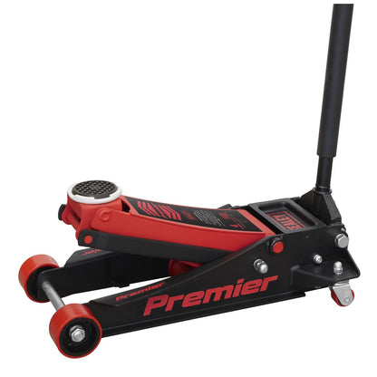 Sealey 4040AR Premier Low Profile Trolley Jack with Rocket Lift 4 Tonne - Red Sealey