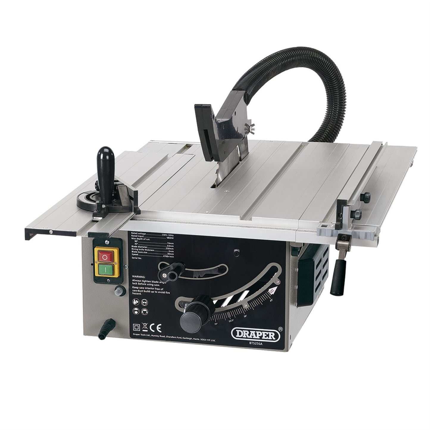 Draper 99258 Sliding Table Saw 250mm 1800W Draper