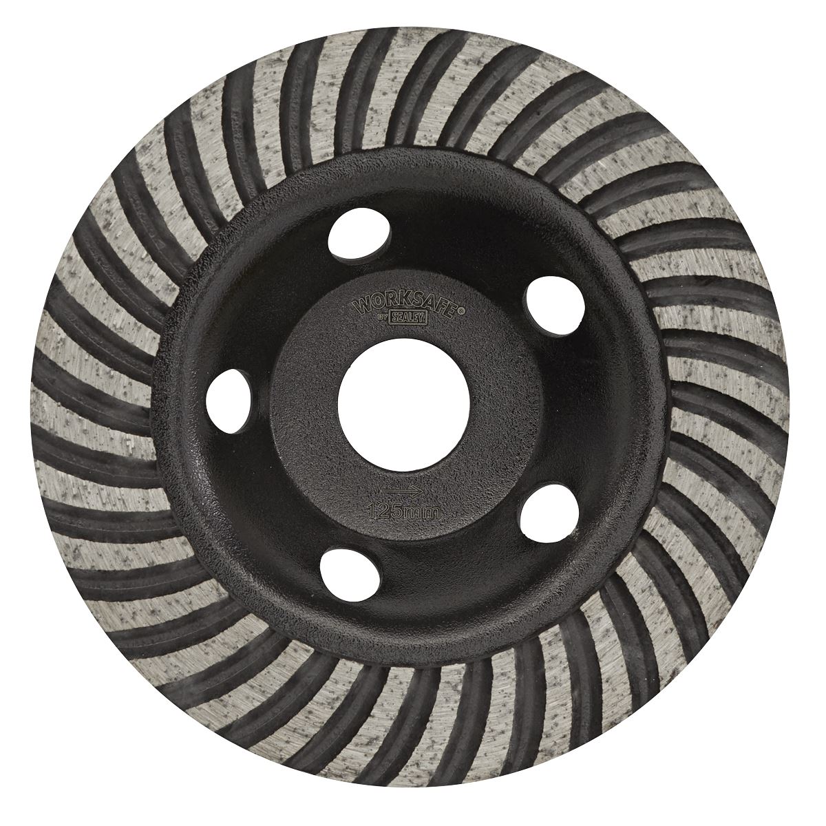 Sealey WDRTCUP125 Concrete Grinding Head Turbo Row Ø125mm Sealey