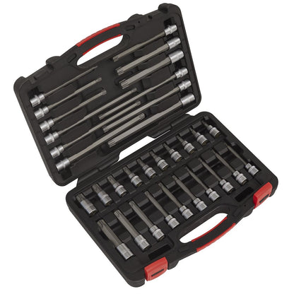 Sealey AK89001 TRX-Star* Socket Bit Set 32pc 3/8"Sq Drive - Premier Platinum Sealey