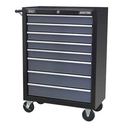 Sealey AP3508TB Rollcab 8 Drawer with Ball-Bearing Slides - Black/Grey Sealey