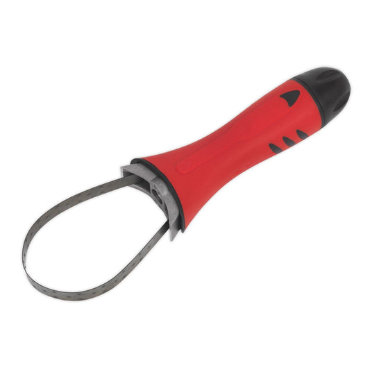 Sealey AK6441 Oil Filter Wrench Band Type 65-105mm Capacity Sealey