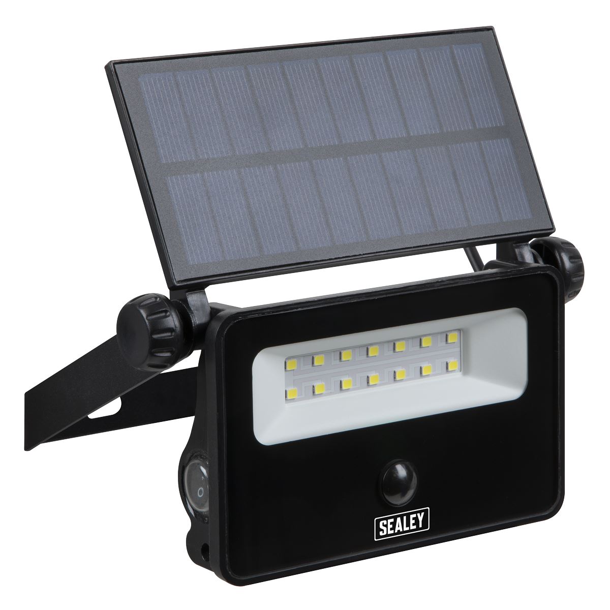 Sealey LED16S Extra-Slim Solar Floodlight with Wall Bracket 16W SMD LED Sealey
