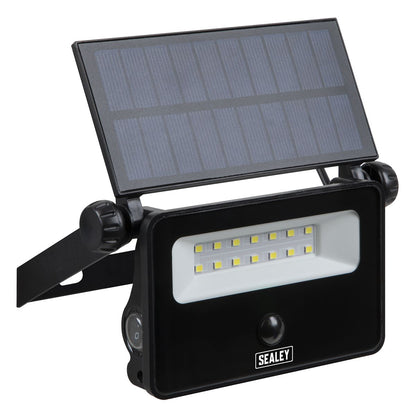 Sealey LED16S Extra-Slim Solar Floodlight with Wall Bracket 16W SMD LED Sealey