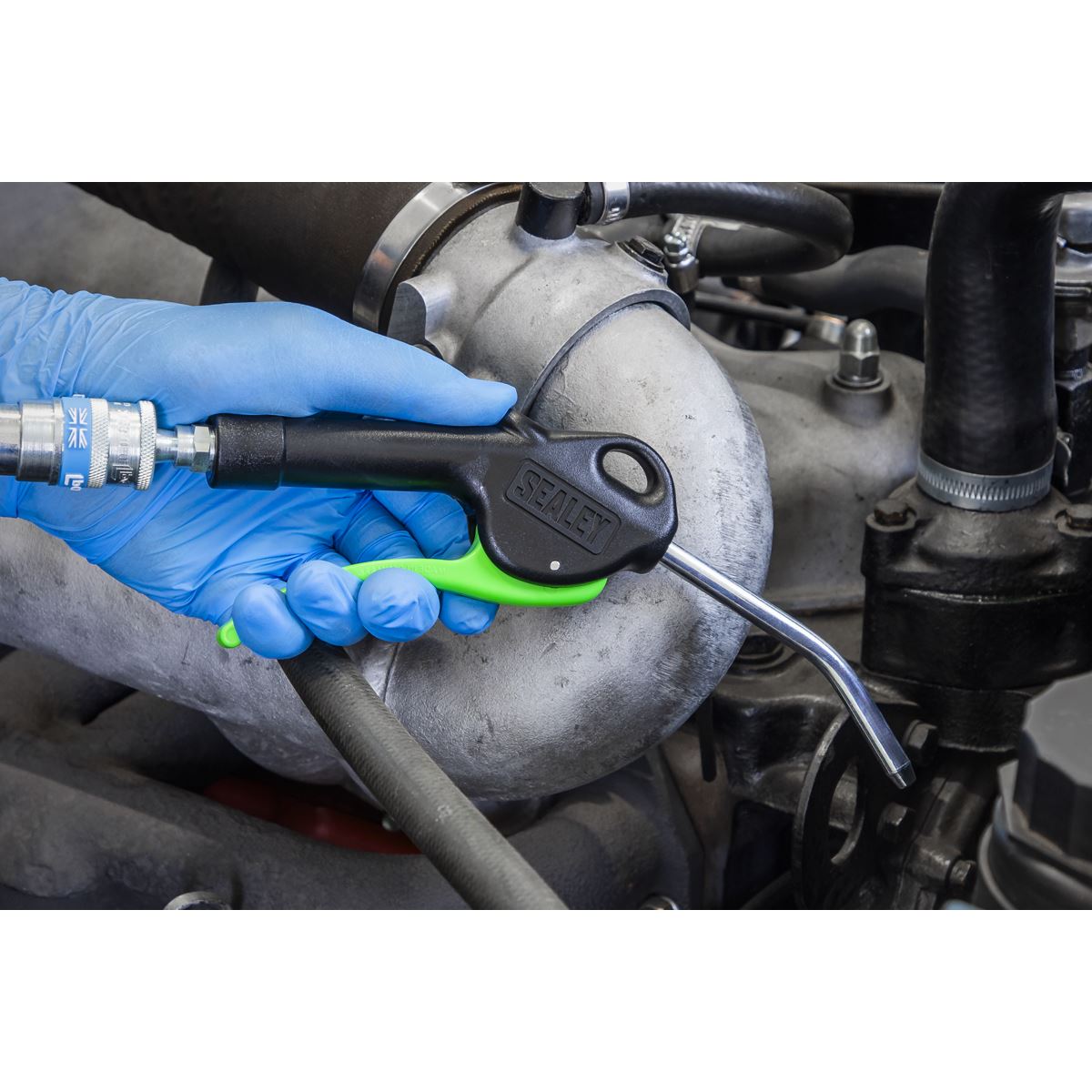 Sealey SA9230 Air Blow Gun Ø8mm 100mm with 1/4"BSP Air Inlet Sealey