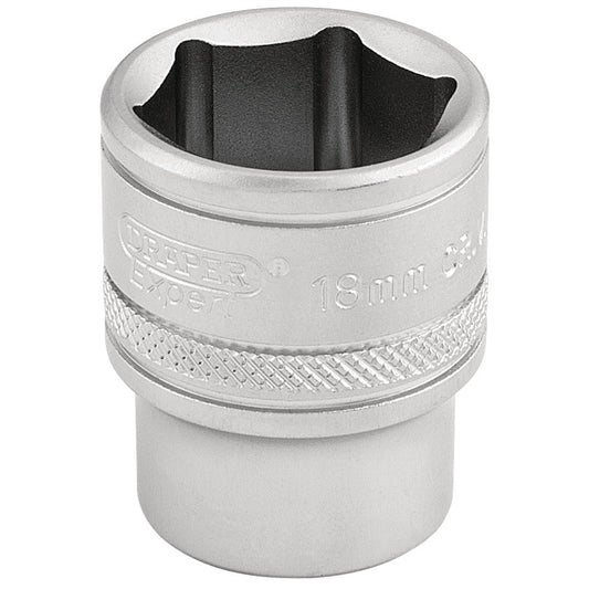 Draper 16544 6 Point Metric Socket 3/8" Sq. Dr. 18mm Draper