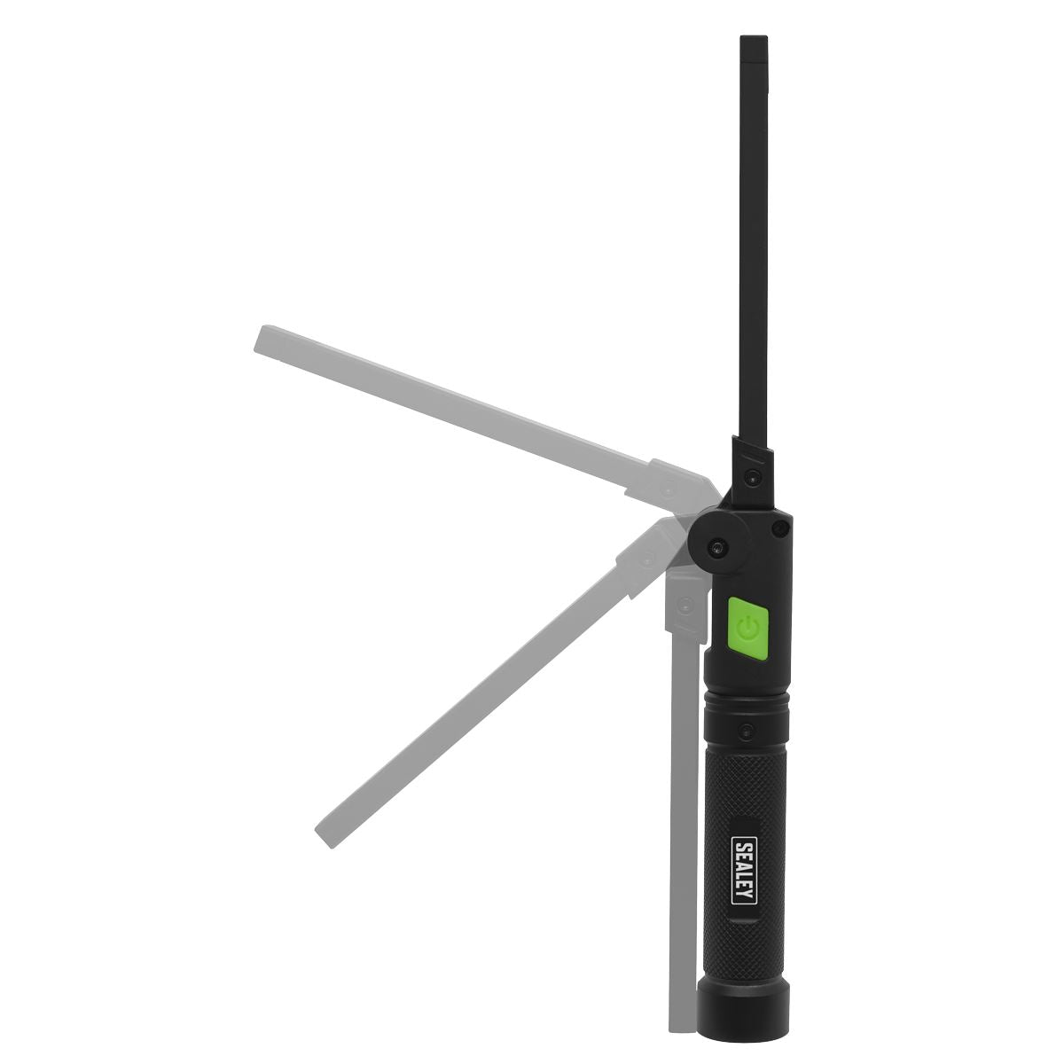 Sealey LED02G Rechargeable Aluminium Folding Pocket Light 2 COB & 1 SMD LED Sealey