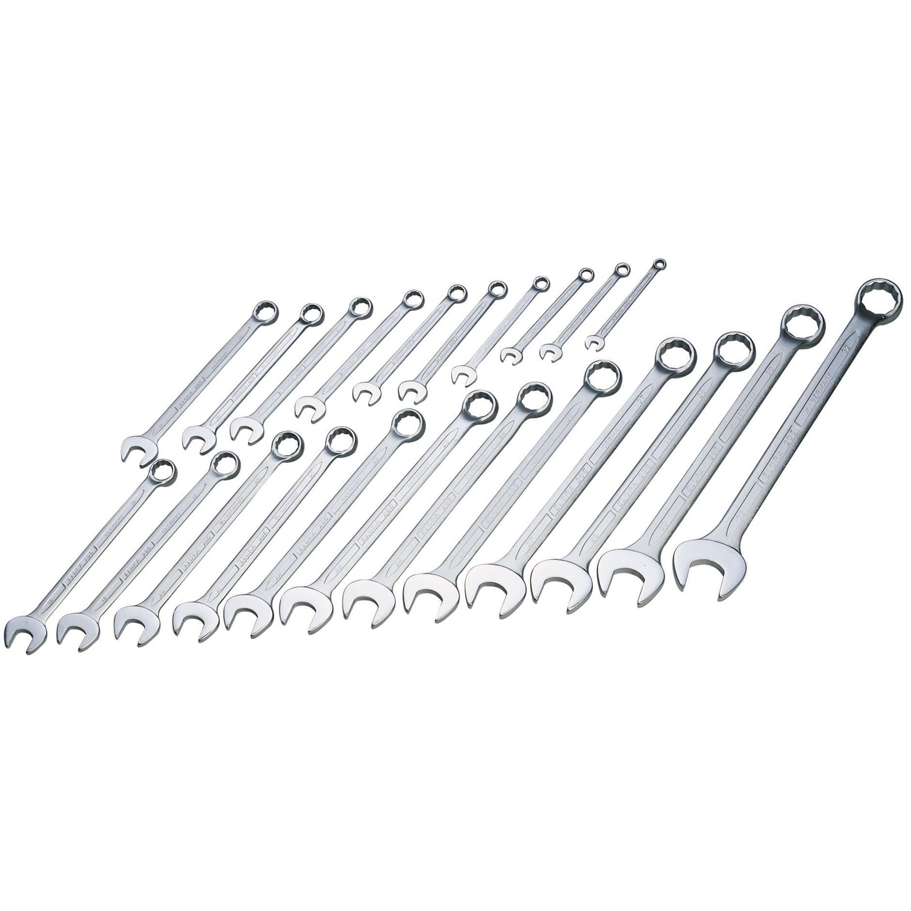 Elora 03115 Long Metric Combination Spanner Set 22 Piece Elora