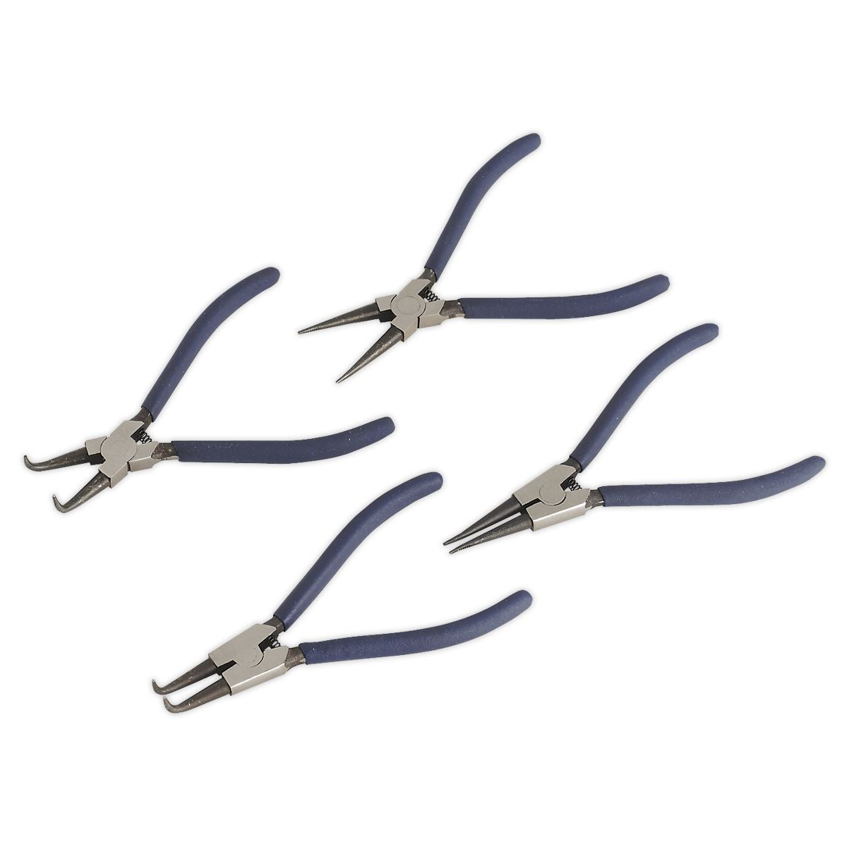 Sealey AK8440 Circlip Pliers Set 4pc Sealey