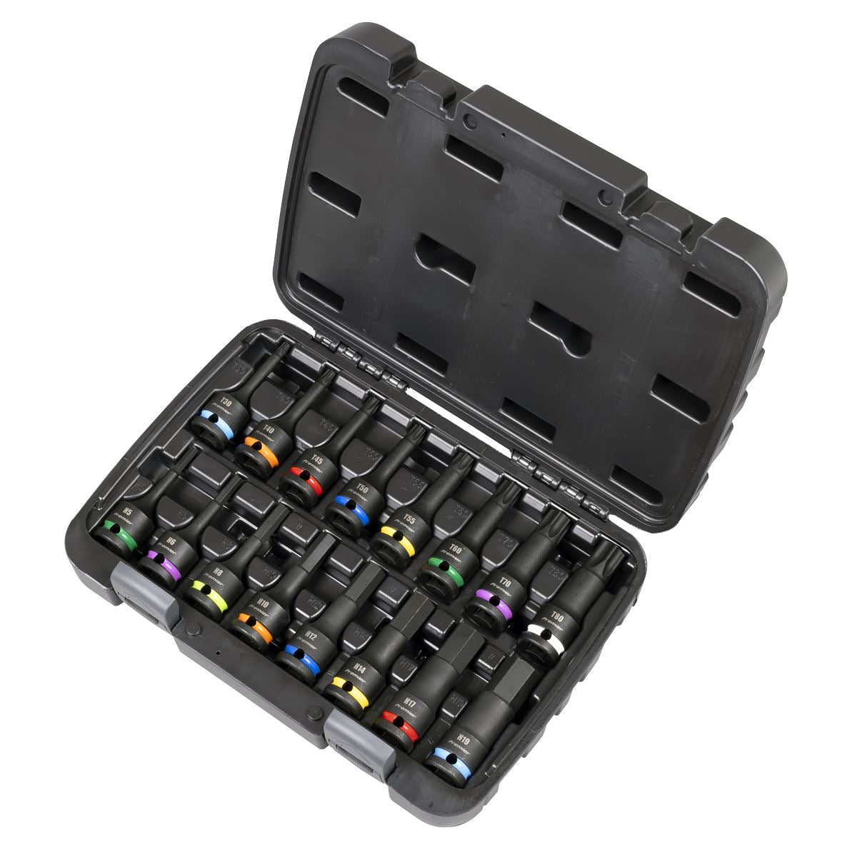 Sealey AK56005 Premier Hex & TRX-Star* Impact Socket Bit Set 1/2"Sq Drive 16pc Sealey