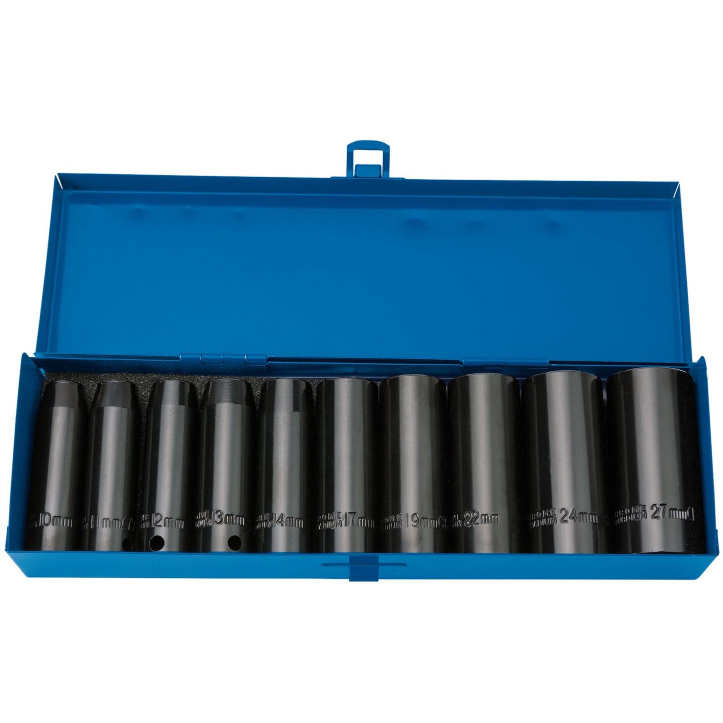 Draper 38369 Expert HI-TORQ® Metric Deep Impact Socket Set 1/2" Sq. Dr. 10 Piece Draper