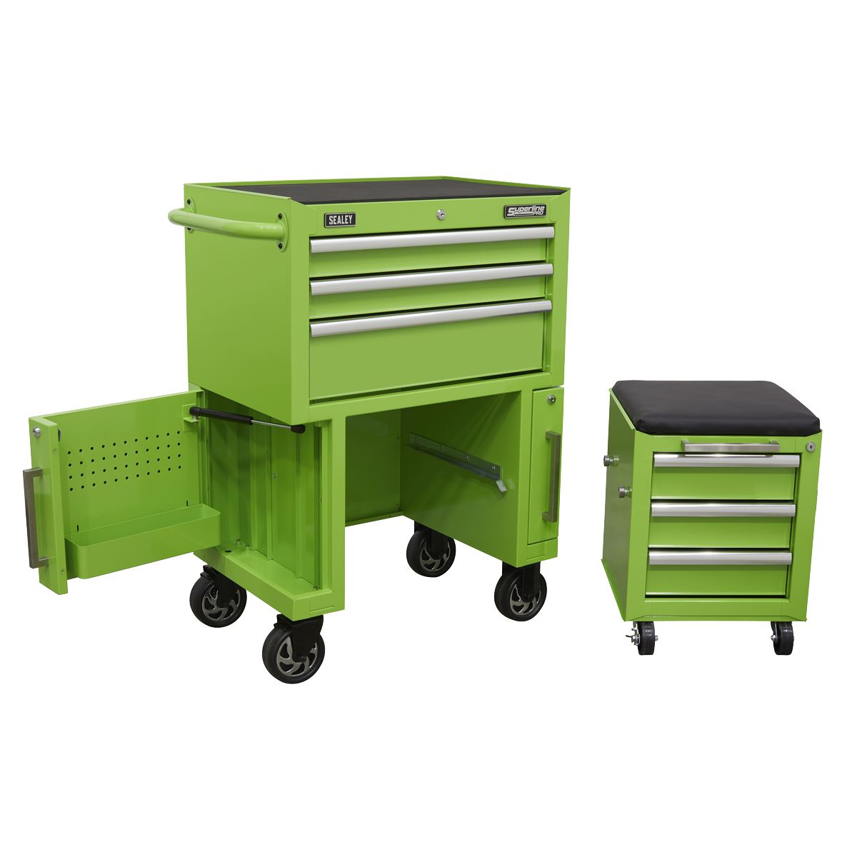 Sealey AP556CSHV Rollcab 3 Drawer & Utility Seat Sealey