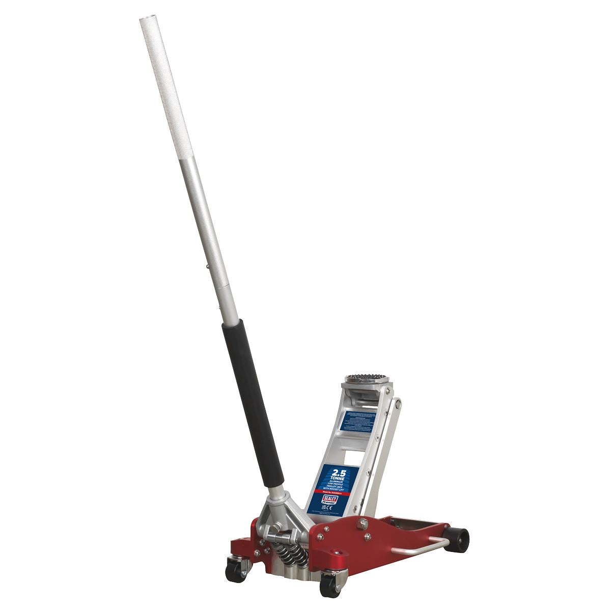 Sealey RJA2500 Premier Low Profile Aluminium Trolley Jack with Rocket Lift 2.5 Tonne Sealey