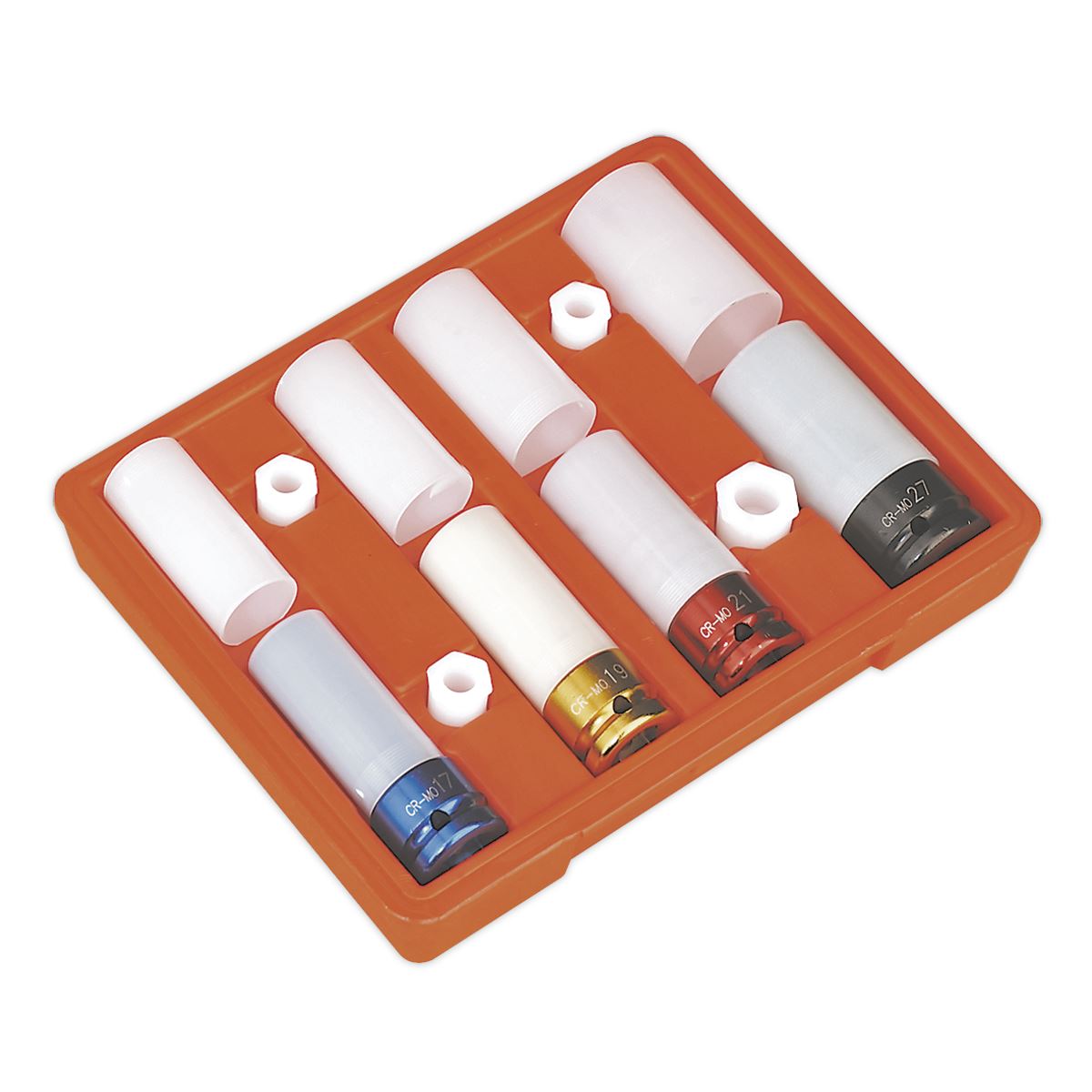 Sealey SX030 Alloy Wheel Impact Socket Set 4pc 1/2"Sq Drive Sealey