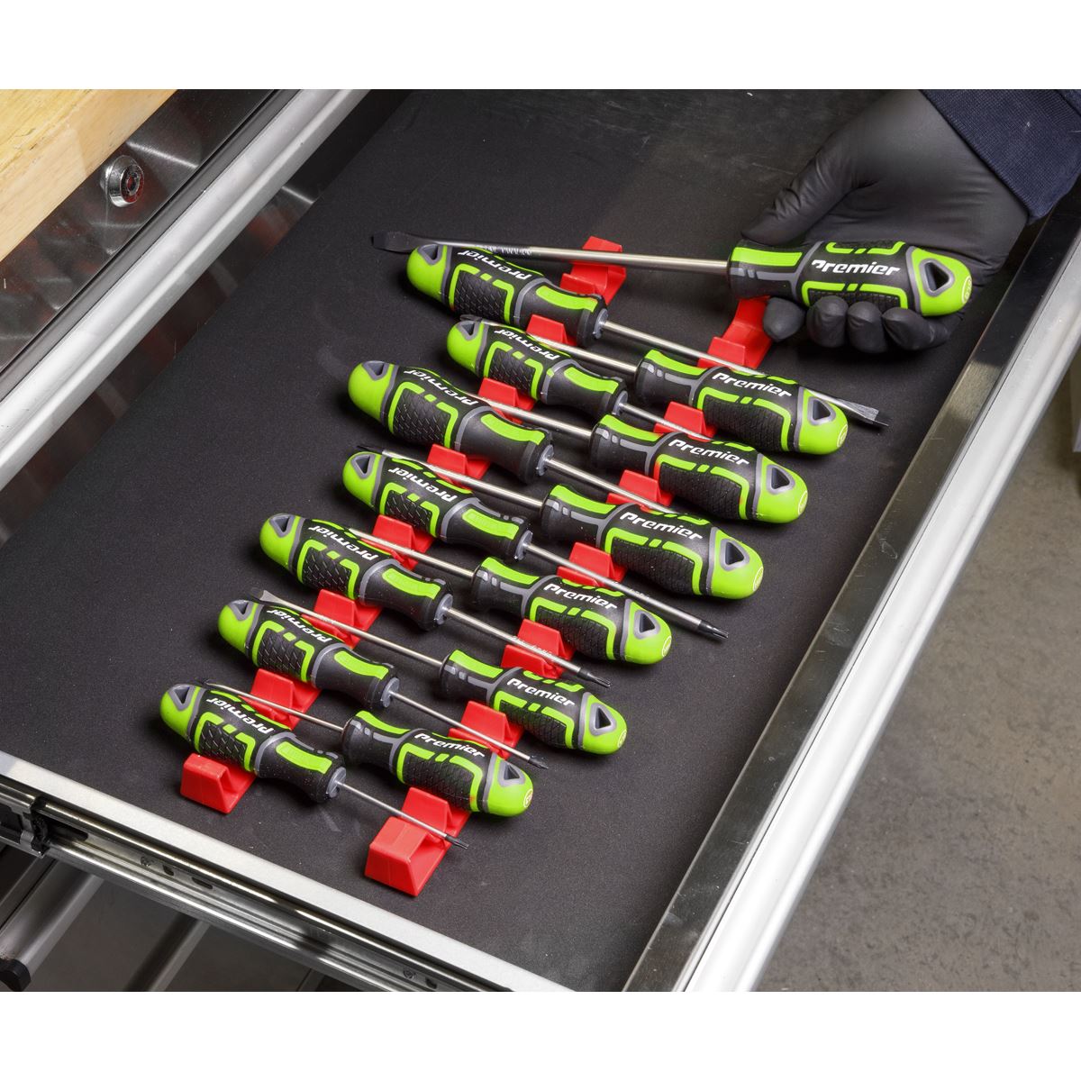 Sealey SR01 Screwdriver Rack 2pc Sealey