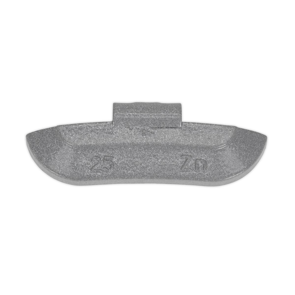 Sealey WWSH25 Wheel Weight 25g Hammer-On Zinc for Steel Wheels Pack of 100 Sealey