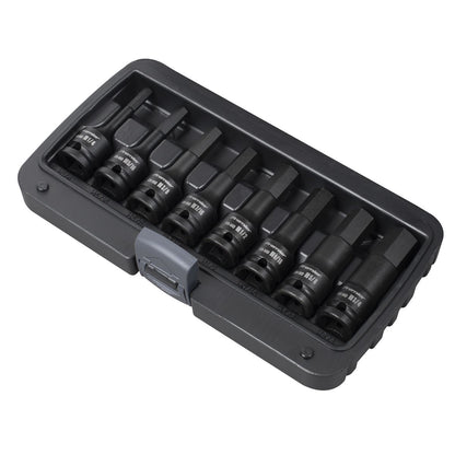 Sealey AK5600 Impact Hex Socket Bit Set 8pc 1/2"Sq Drive - Imperial Sealey