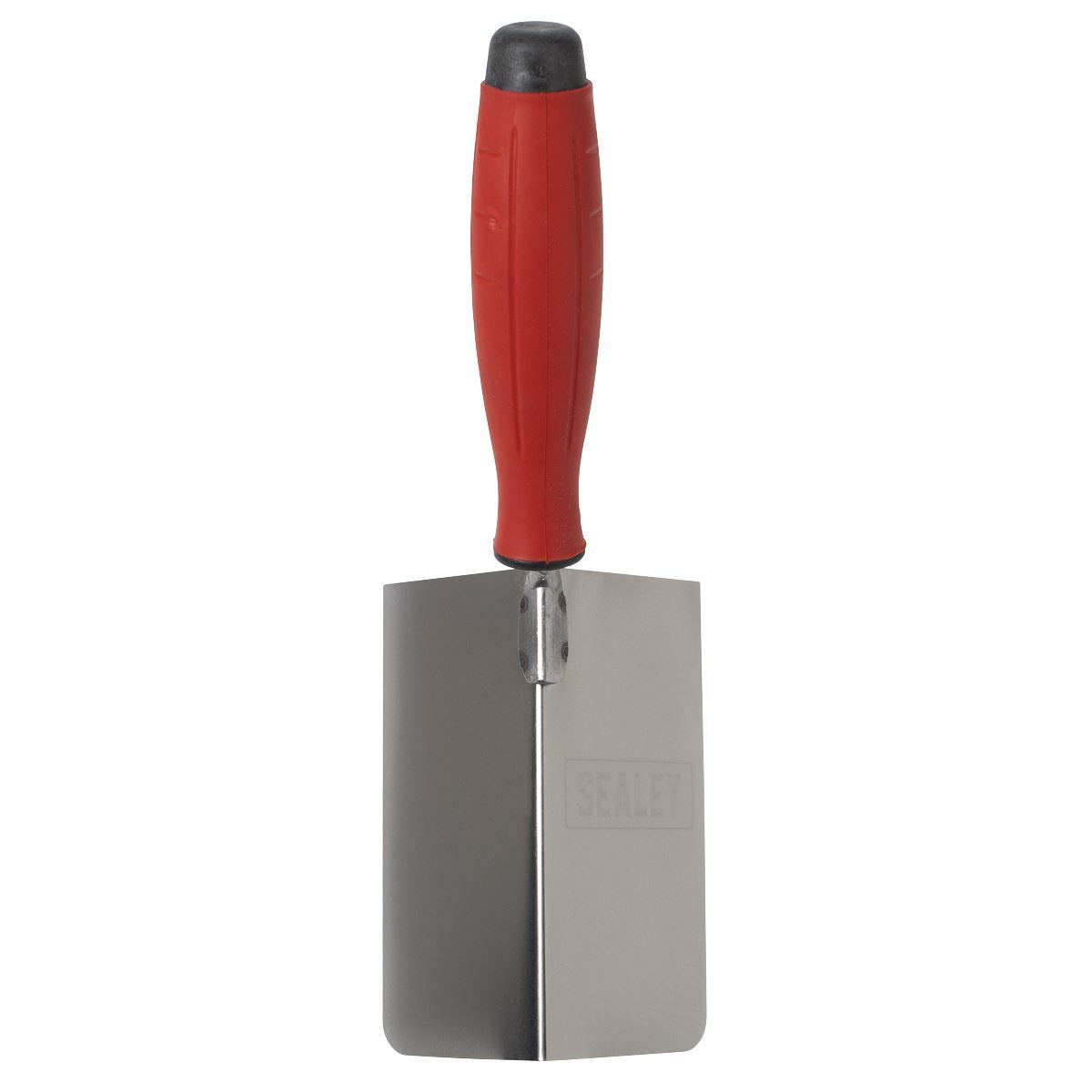 Sealey T1803 Stainless Steel External Corner Trowel - Rubber Handle - 120 x 60mm Sealey