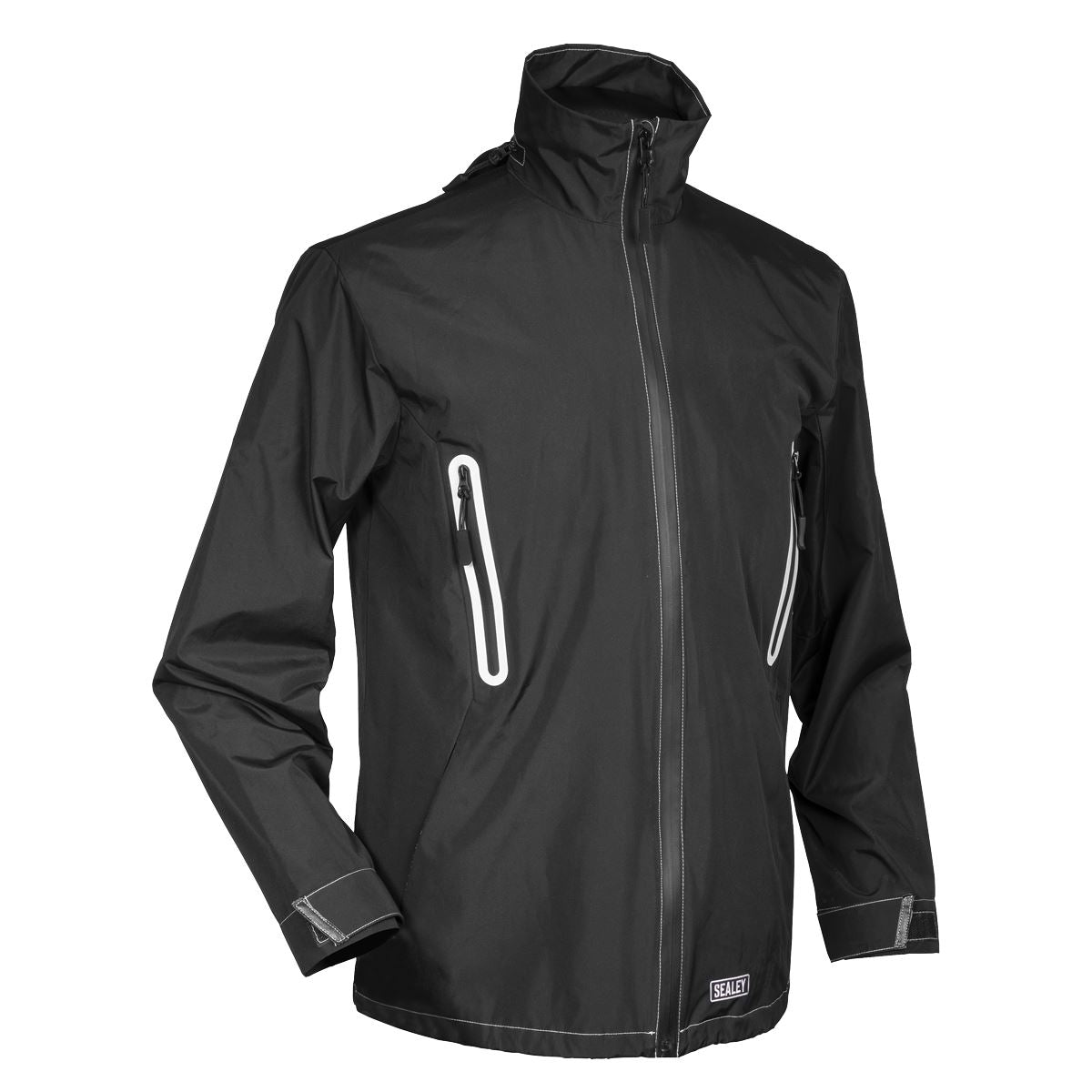 Sealey HJ01KIT 5V Heated Rain Jacket - Small with Power Bank Sealey