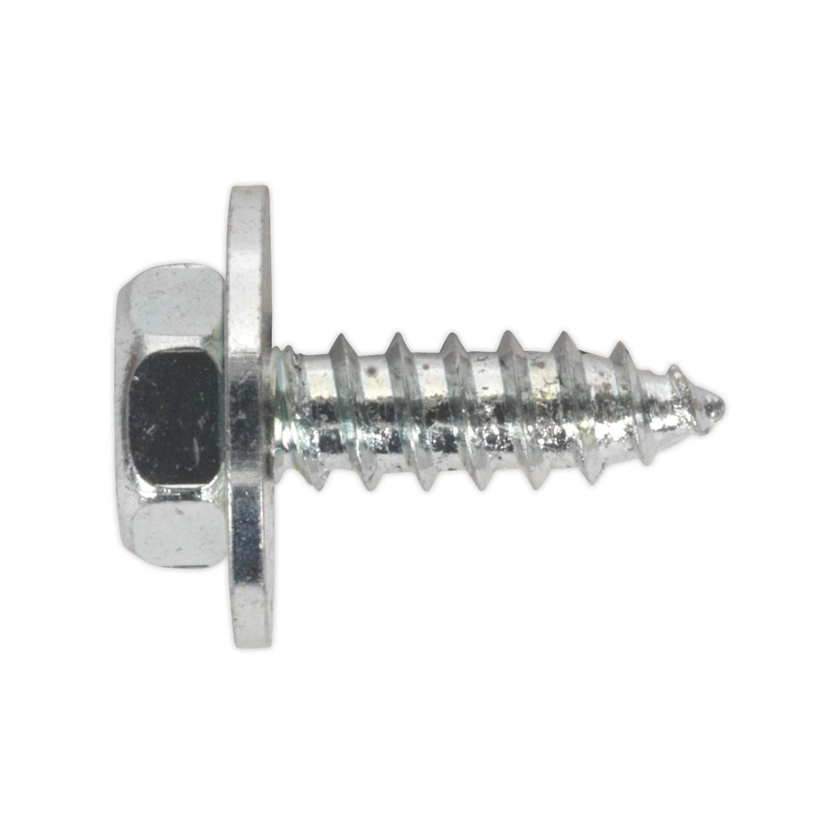 Sealey ASW812 Acme Screw with Captive Washer #8 x 1/2" Zinc Pack of 50 Sealey