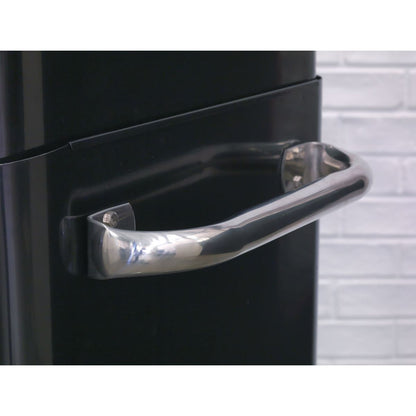 Sealey AP28204BR Rollcab 4 Drawer Retro Style- Black with Red Anodised Drawer Pulls Sealey