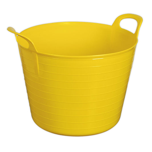 Sealey SFT40Y Heavy-Duty Flexi Tub 40L - Yellow Sealey