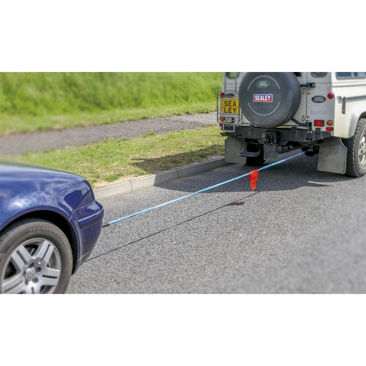 Sealey TH2502 Tow Rope 2000kg Rolling Load Capacity Sealey