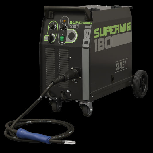Sealey SUPERMIG180 Professional MIG Welder 180A 230V with Binzel® Euro Torch Sealey