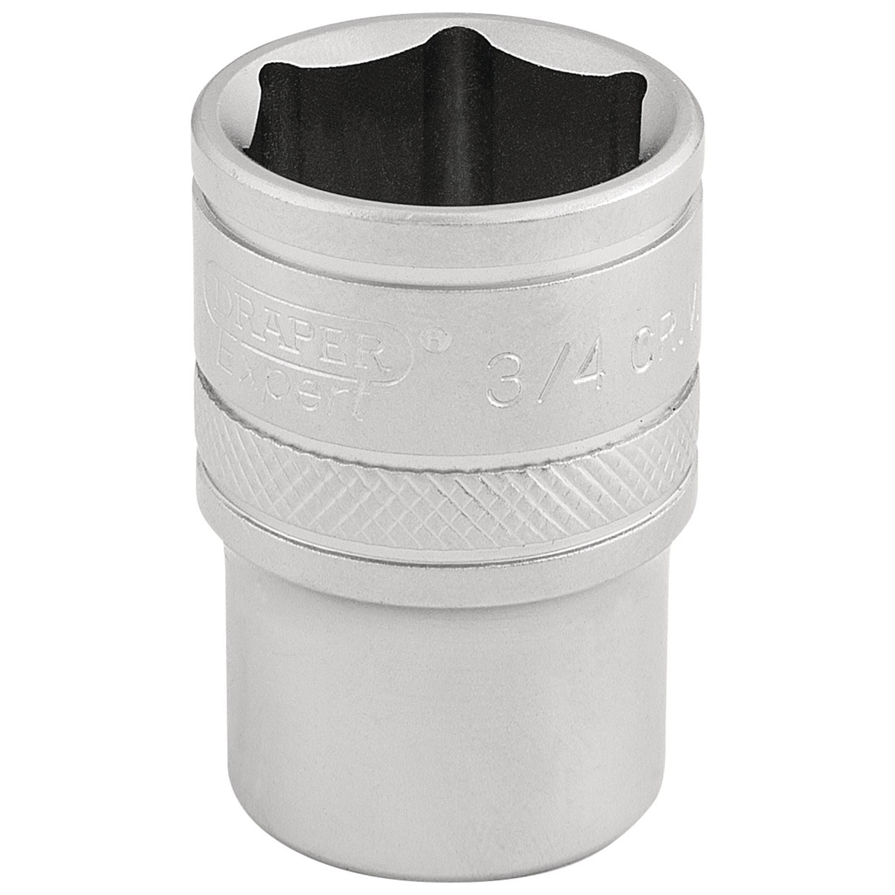 Draper 16631 6 Point Imperial Socket 1/2" Sq. Dr. 3/4" Draper