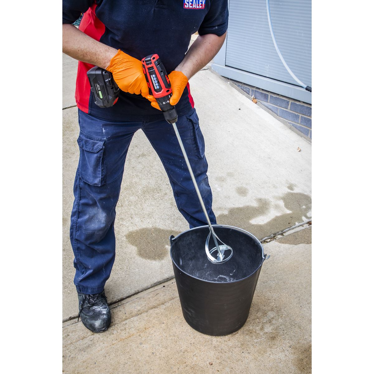 Sealey SR701 Hex Shank Mixer Paddle 100 x 600mm Sealey