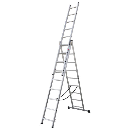 Sealey ACL3 Aluminium Extension Combination Ladder 3x9 EN 131 Sealey